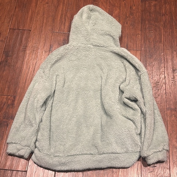 Green Women’s Hooded Sweater - Picture 2 of 6